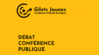 Logo Gilets Jaunes - Débat Conférence Publique